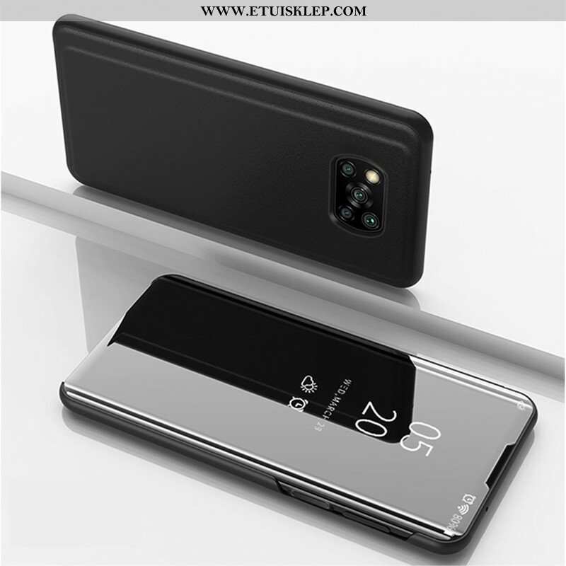 Etui Na Telefon do Poco X3 / X3 Pro / X3 NFC Lustro I Sztuczna Skóra